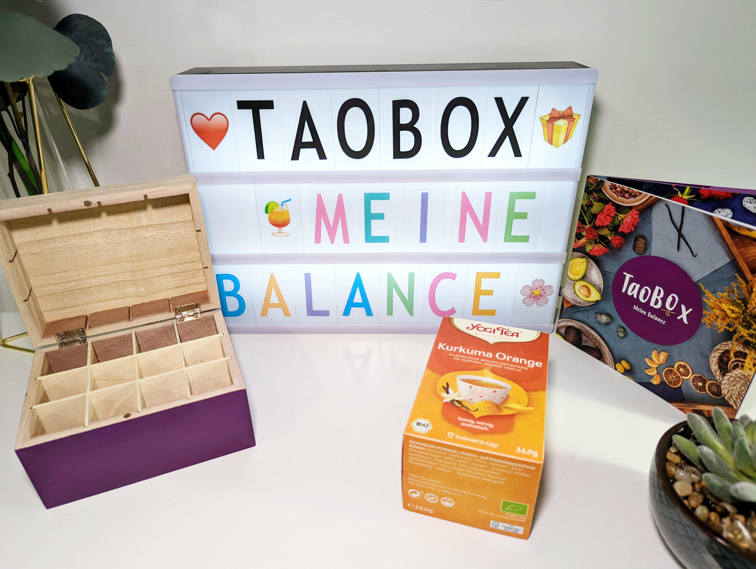 TaoBox – Meine Balance – Holzbox und Tee