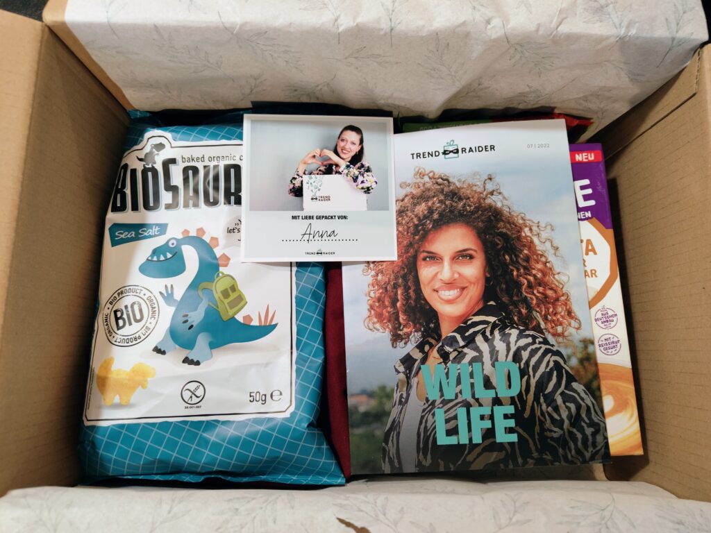 TrendBox von TrendRaider - Juli 2022 - Wild Life - Box offen