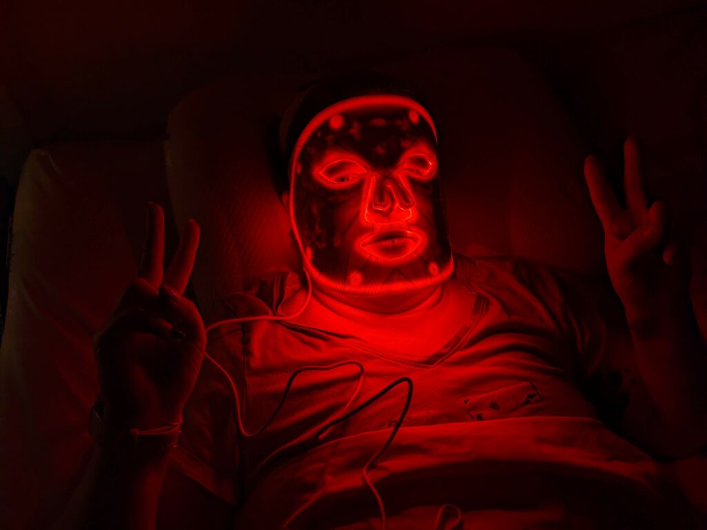 LED Lichttherapie-Maske von Koanna - Benutzung Bild 10