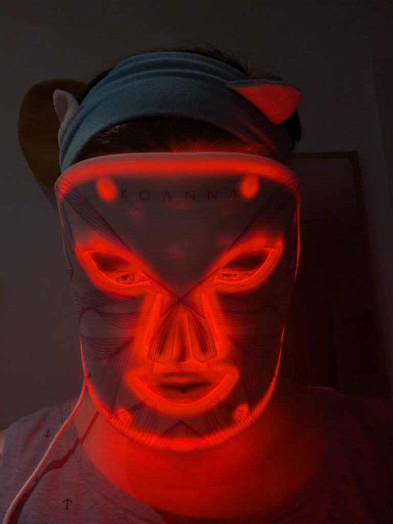 LED Lichttherapie-Maske von Koanna - Benutzung Bild 9